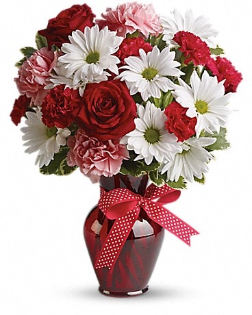 Hugs and Kisses Bouquet with Red Roses Bouquet